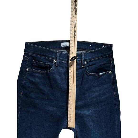 LOFT Womens The Slim Flare Jeans 28 High Rise Dark Wash Classy Boho Festival - Picture 7 of 9